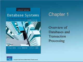 Introduction to Databases and Database Management Systems