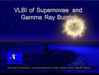 VLBI Imaging of Supernovae and Gamma Ray Bursts from Hartebeesthoek Radio Observatory, South Africa