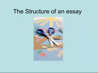 The Structure of an Essay: Introduction, Body, and Conclusion