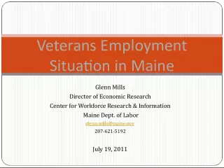 Veterans Employment: Understanding the Unemployment Rates in Maine