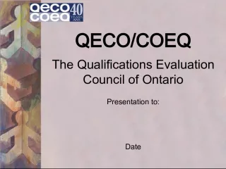 Understanding QECO and its Objective