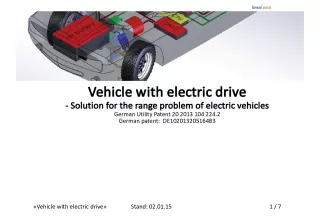 Innovative Vehicle with Electric Drive Solution for Range Problems