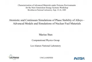 Atomistic and Continuum Simulations for Phase Stability of Alloys