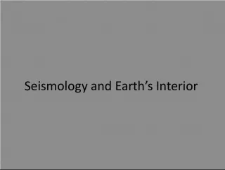Seismology and the Mass Distribution of the Earth