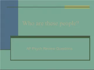 Key Figures in Psychology