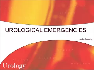 Urological Emergencies: Diagnosis, Management, and Presentation of Renal Colic, Urine Retention, Stones, and More