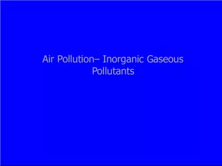Inorganic Gaseous Pollutants and HK Air Quality Objectives