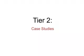 Tier 2 Case Studies on Data Reconciliation