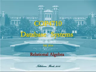 Learning Database Systems: Relational Algebra and Querying in Tallahassee, Florida