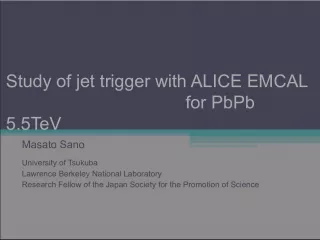 Study of jet trigger with ALICE EMCAL for PbPb 5.5TeV