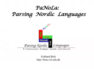 PaNoLa: Integrating Constraint Grammar research in Nordic Languages