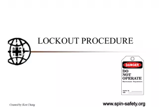 Lockout Procedure for Workplace Safety