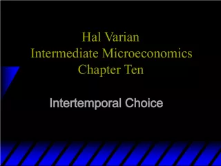 Understanding Intertemporal Choice and Present and Future Values in Microeconomics