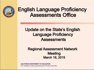 Overview of California's English Language Proficiency Assessments (ELPAC)