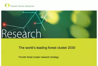 Unveiling Finland's Forest Cluster Research Strategy
