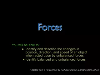 Understanding Forces and their Effects on Objects