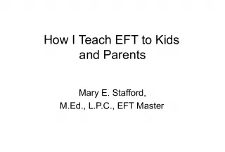 Teaching EFT to Kids: Establishing Rapport and Boosting Confidence