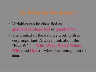 Understanding Variables and Data Analysis for Effective Decision Making