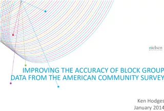 Improving the Accuracy of block group data from the American Community Survey (ACS)