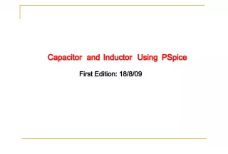 Introduction to Capacitor and Inductor Modeling Using PSpice