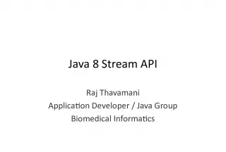 Java 8 Stream API: A Comprehensive Guide for Biomedical Informatics