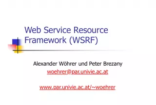 Understanding Web Service Resource Framework and OGSA