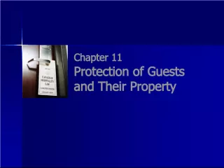 Liability of Innkeepers for Guest Property