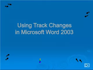 Using Track Changes in Microsoft Word 2003