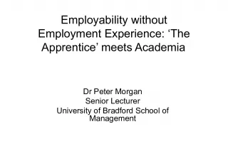 Employability Strategies for Students Without Employment Experience