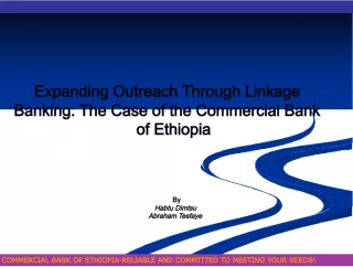 Expanding Outreach Through Linkage Banking: The Case of Commercial Bank of Ethiopia