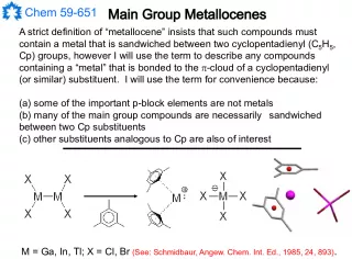 Main Group Metallocenes: A Definition and Overview