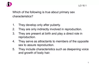 Understanding Primary Sex Characteristics