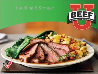 Beef Handling and Storage Fundamentals for Foodservice Providers