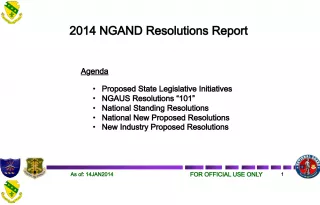 NGAUS Resolutions 101: Proposed State Legislative Initiatives