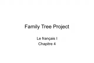 Family Tree Project in French I Chapter 4