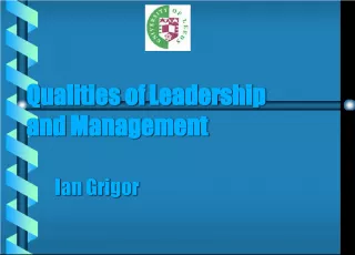 Qualities of Leadership and Management: Skills and Attributes for Organizational Effectiveness