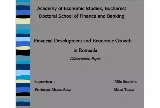 Financial Development and Economic Growth in Romania: An Econometric Analysis
