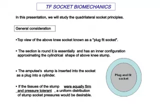 TF Socket Biomechanics: Quadrilateral Socket Principles