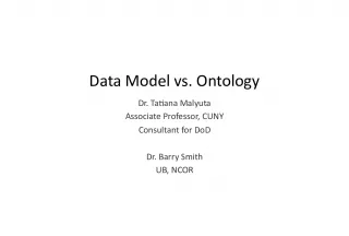 Understanding Data Model and Ontology