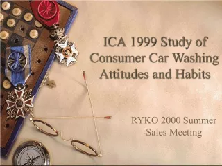 ICA Study Reveals Consumer Attitudes and Habits in Car Washing
