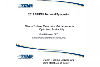Steam Turbine Generator Maintenance and History