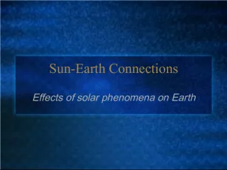 The Importance of the Sun for Earth's Survival