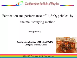 Fabrication and performance of Li4SiO4 pebbles for fusion reactors