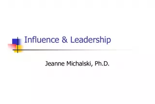 The Art of Influencing: Strategies and Techniques for Effective Leadership
