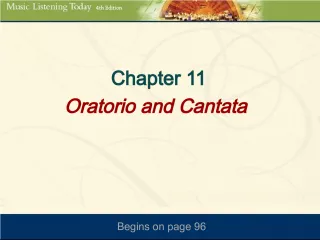Understanding Oratorios and Cantatas