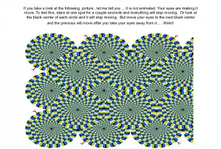 Optical Illusion - Moving Circles