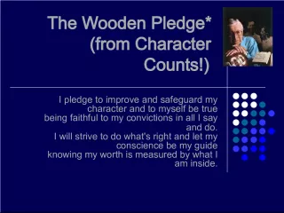Character Pledges for Personal Growth