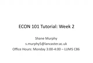 ECON 101 Tutorial Week 2: Demand Elasticity Calculation