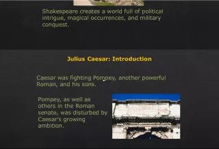 Shakespeare's Julius Caesar: A Tale of Political Intrigue and Military Conquest