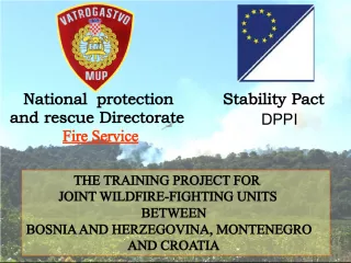 Joint training project for wildfire fighting units